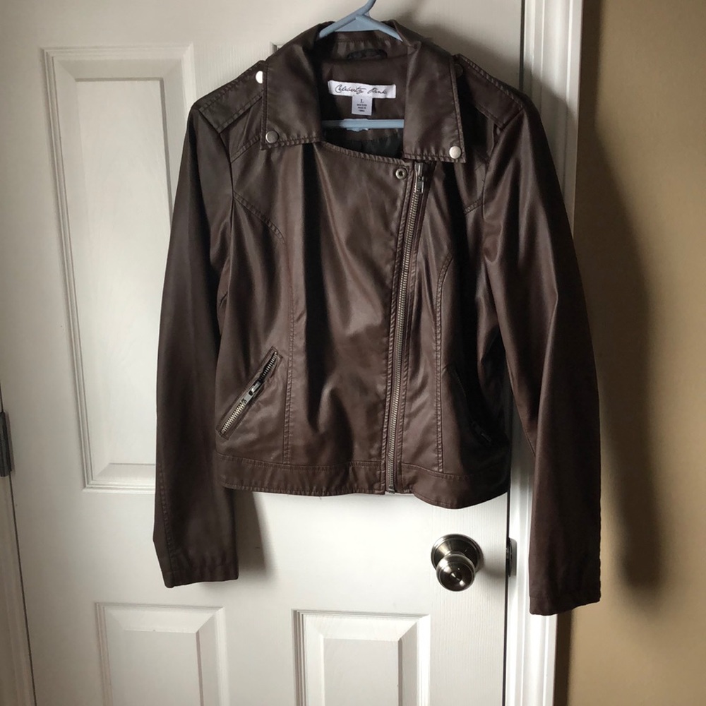 Faux leather jacket